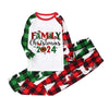 Parent-Child Christmas Homewear Suit Plaid Stitching Printing by My Store