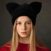 Women’s Thickened Acrylic Knitted Hat with Devil Ears | Cozy Beanie by FitiqueFit