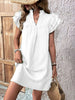 Elegant Ruffled Cap Sleeve Mini Dress Feminine & Flowy Summer Dress by Stevvex