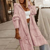 Women's Textured Hooded Longline Jacket by FitiqueFit