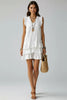 V-Neck Ruffle-Trim Tiered Sleeveless Midi Dress – 4 Colors, S–XXL by FitiqueFit