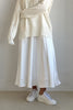 Back Elastic Waist Satin Minx Skirt