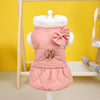 Pet Dog Clothes Small Dog Butterfly Cotton-padded Dress by My Store