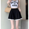 Loose-fitting A-line Wide-leg Hot Pants For Lounging And Working Out At Home by My Store