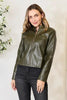 Women Classic Neck Zip-Up Jacket For Everyday Wear Elegant Girls Jacket by Stevvex
