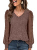 Lace Sleeve V-Neck T-Shirt by Simply Love