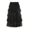 Embroidered Lace Mesh Skirt Cake A- Line Skirt