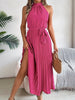 Cute Pink Sleeveless Midi Dress Elegant & Flowy Girls Dress Beautiful Design by Stevvex