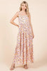 New Summer Flower Print Tiered Sleeveless Empire Maxi Dress – Elegant and Flattering Floral Dress with Empire Waist by Stevvex