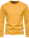 Men's Full Size Round Neck Long Sleeve T-Shirt Plus Size
