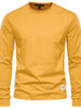 Men's Full Size Round Neck Long Sleeve T-Shirt Plus Size