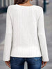 Textured Knit Long Sleeve T-Shirt by Simply Love