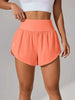 Loose-fitting High-waisted Ruffled Yoga Shorts by My Store