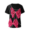 Women's New Arrival Niche Loose Pullover Top With Pearl Chain by My Store