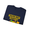 Tacos Not Tariffs Sweatshirt | taco pun, protest typography by Tristan’s Treehouse