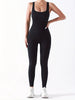 Women’s Ribbed Sleeveless Jumpsuit by FitiqueFit