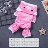 Fleece-lined Thermal Coral Fleece Pig Pet Costume Cat Clothes Small Dog by My Store