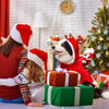 Dog Christmas Clothes Santa Claus Riding Deer by My Store