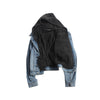 High quality heavy two-sided wash water to do old lining batik INS couple models BF wind warm denim jacket