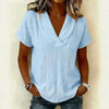 Women's Knitted Short-Sleeve Butterfly Collar Top by FitiqueFit