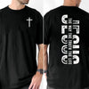 Fashion-Forward Faith T-Shirt – Minimalist Cross & Religious Quote Tee by Dog Mom Hat