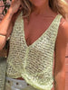 Crochet V-Neck Tank