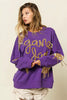 BiBi Sequin Football Patches Game Day Sweatshirt by Wild and Free Boutique