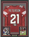 Framed Autographed/Signed Patrick Peterson 35x39 Arizona Red Football Jersey GTSM COA