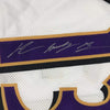 Framed Autographed/Signed John Brown 35x39 Baltimore White Football Jersey JSA COA