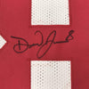 Framed Autographed/Signed Daniel Jones 35x39 New York White Football Jersey Beckett BAS COA