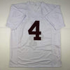 Autographed/Signed Jerry Jeudy Alabama White College Football Jersey Beckett BAS COA