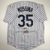 Autographed/Signed Mike Mussina New York Pinstripe Baseball Jersey JSA COA