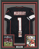 Framed Autographed/Signed Kyler Murray 35x39 Arizona Black Football Jersey JSA COA