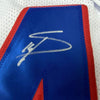 Framed Autographed/Signed Stefon Diggs 35x39 Buffalo White Football Jersey Beckett BAS COA