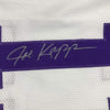 Autographed/Signed Joe Kapp Minnesota White Football Jersey JSA COA