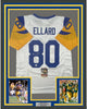 Framed Autographed/Signed Henry Ellard 35x39 Los Angeles LA White Football Jersey JSA COA