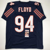 Autographed/Signed Leonard Floyd Chicago Blue Football Jersey JSA COA