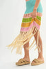 Multi Color Fringed Crochet Knit Dress For Women – Crochet Knit Dress, Fringed Dress, Multi-Color Dress, Bohemian Knit Dress, Festival Dress by Stevvex