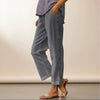Cropped Pants With Decorative Buttons Along the Side Seams by FitiqueFit