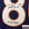 Autographed/Signed Rod Smith 2x SB Champ Denver Blue Football Jersey JSA COA