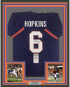 Framed Autographed/Signed DeAndre Hopkins 35x39 Clemson Purple College Football Jersey JSA COA
