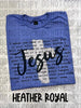 I Speak The Name Of Jesus Over You Bleached Cross Tee