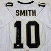 Autographed/Signed Tre'Quan Smith New Orleans White Football Jersey JSA COA