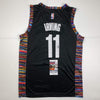 Autographed/Signed Kyrie Irving Brooklyn Black City Basketball Jersey JSA COA