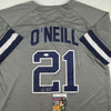 Autographed/Signed Paul O'Neill New York Grey Baseball Jersey JSA COA