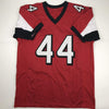Autographed/Signed Vic Beasley Jr. Atlanta Red Football Jersey JSA COA