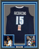 Framed Autographed/Signed Ryan Arcidiacono 35x39 Villanova Blue College Basketball Jersey JSA COA