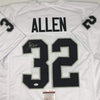 Autographed/Signed Marcus Allen Oakland White Football Jersey JSA COA