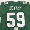 Autographed/Signed Seth Joyner Philadelphia Green Football Jersey JSA COA by Hall of Fame Sports Memorabilia