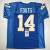 Autographed/Signed Dan Fouts San Diego Powder Blue Football Jersey JSA COA